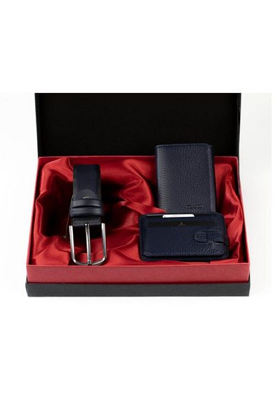 Grande Men's Wallet Card Holder Belt Set