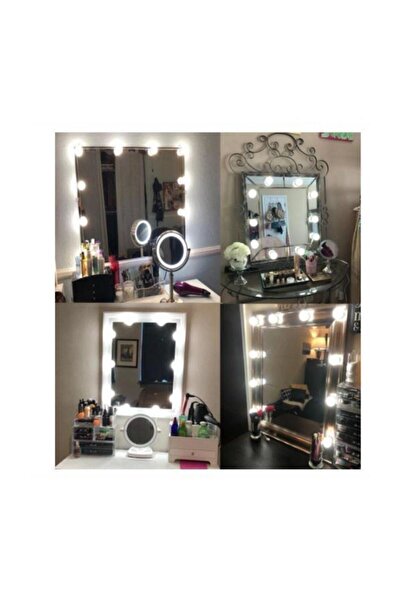 Jetcom Makyaj Aynası Ledi Hollywood Tarzı Ayna Led Işık Usb'li 10'lu