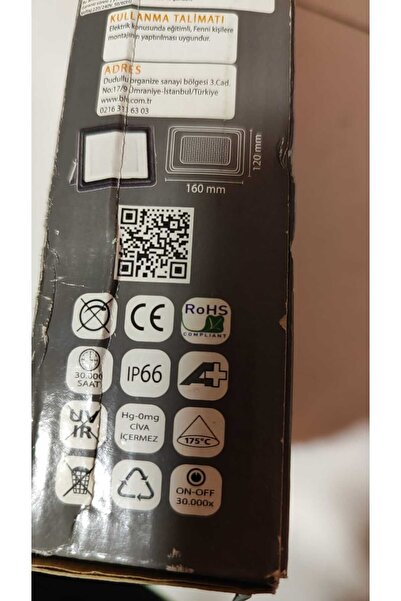 lightech LİGHTECH 50W BEYAZ LED PROJOKTOR