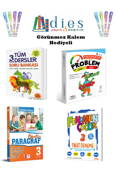 Fenomen Yayıncılık 3. Sınıf Tüm Dersler SB. + Paket Deneme + Paragraf + Probl...