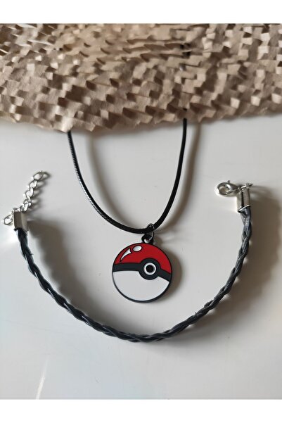Esey Dizayn Poke Topu Pokemon Kolye ve Bileklik