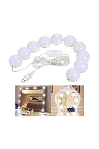 Jetcom Makyaj Aynası Ledi Hollywood Tarzı Ayna Led Işık Usb'li 10'lu