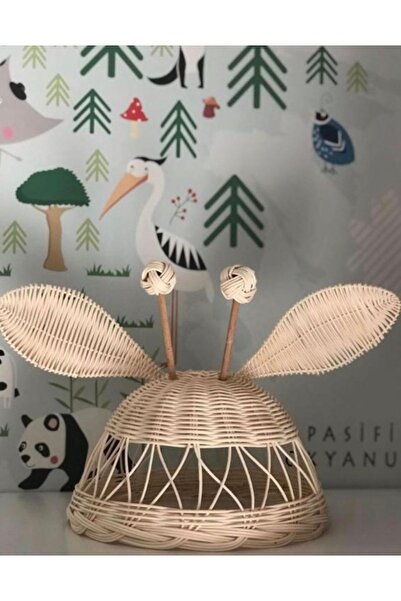 afralya home Çocuk/bebek Odası Rattan Zürafa Avize (duy Dahil ) 35 Cm Çap