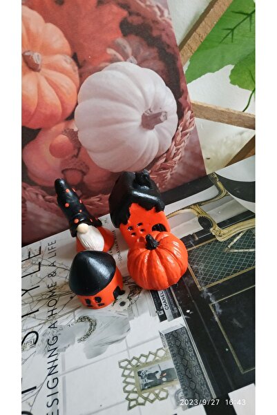 evdeki atölyem Halloween Konsept Gnome Kabak Biblo