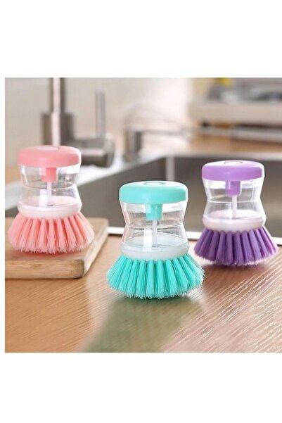 Generic Brand Perie de vase cu recipient pentru detergent, burete practic de ...
