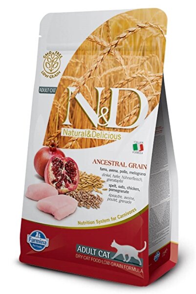 N&D Düşük Tahıllı Tavuklu Ve Narlı Kedi Maması 5 Kg