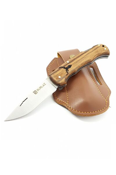 SürLaz İşlemeli Cep Çakısı Outdor Bıçak Çakı Kamp Mutfak Bıçağı