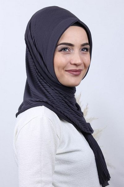 MODA Χειμερινό προστατευτικό πλισέ Hijab Πρακτικό έτοιμο σάλι