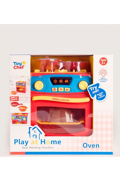 Sole مجموعة فرن لعبة Play At Home مع موقد وظيفي وصوت خفيف