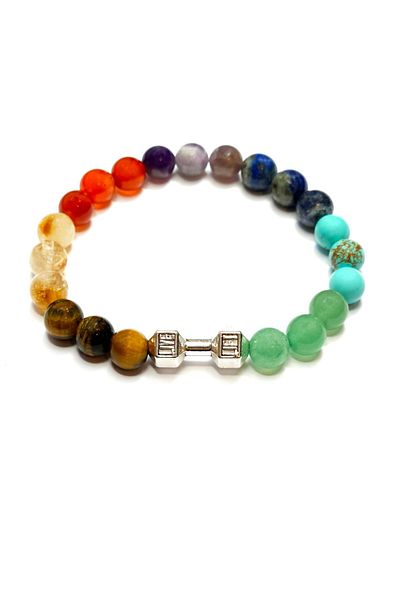 Dejavu TR 7 Chakra Natural Stone Sports Bracelet