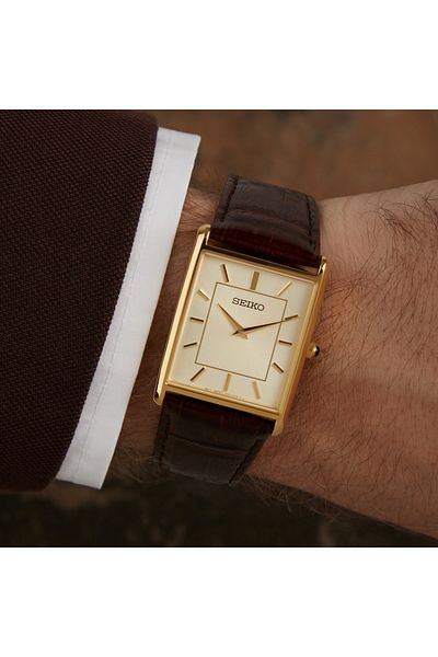 Seiko Herrenuhr Braun Swr064p1