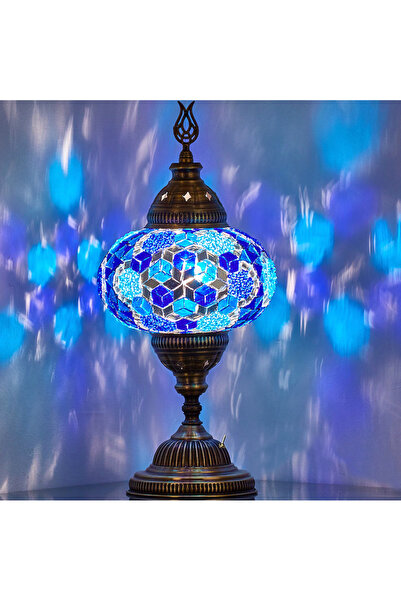 Demmex Pilli Mozaik Masaüstü Komodin Otantik Dekor Gece Lambası