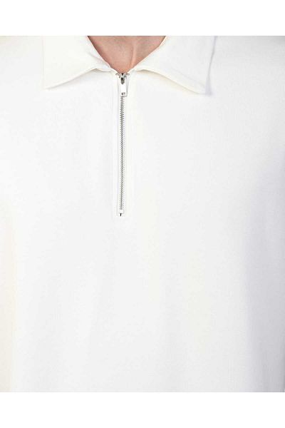MARRAKECH Μπλουζάκι Crepe Polo Neck - Μισό φερμουάρ, Kisakol
