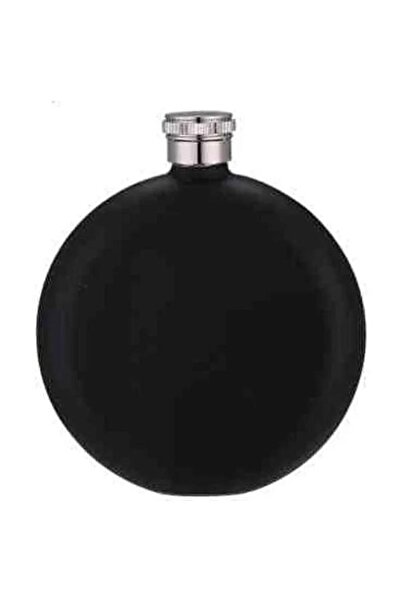 Keskin Hediyelik Stainless Steel Hip Flask Round Cognac Wine Bottle