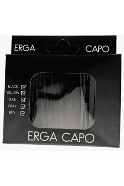 Erga Müzik Gitar Ve Bağlama Için Metal Kapo (KELEPÇE) - Siyah Capo