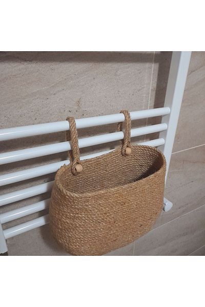 AFRALYAHOME Κρεμαστό Organizer μπάνιου, Καλάθι οργάνωσης στο πλάι της κούνιας, Καλάθι πολλαπλών χρήσεων