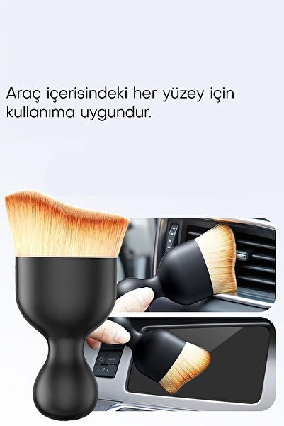 Genel Markalar Yumuşak Kıllı Araç İçi Detay Toz Temizleme Fırçası KORUMA KAPLI
