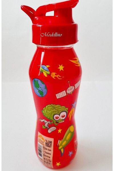 Modellino Licensed Space Red Lid 500cc Transparent Boy's Water Bottle