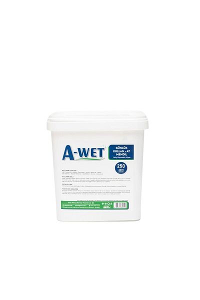 A WET 250 Sheets Pieces Hygienic Bucket Wet Wipes Towel