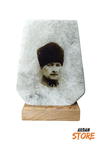 ARDAN Sarı Işıklı Atatürk Baskı Logo Tuz Lamba