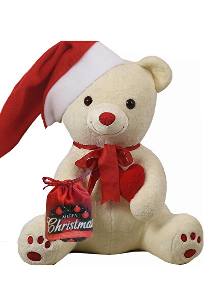 Sole 80 cm Plush Bear - New Year's Special Concept, Romantic "Merry Christmas"