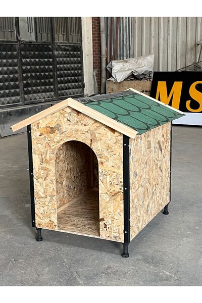 MSAY Köpek kulübesi. Osb ahşap dış mekan köpek kulübesi
