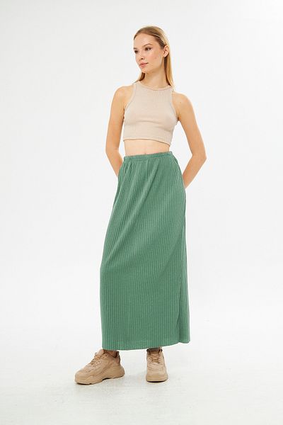 Rudaconcept Water Green to Wear at Home Φούστα, Φούστα καθημερινής χρήσης, Φούστα προσευχής, Εποχιακή φούστα, Καλοκαιρινή φούστα