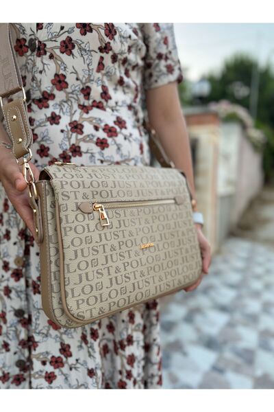 Just Polo Women's Stone Hand and Shoulder Bag Large Luggage Size 6011mh