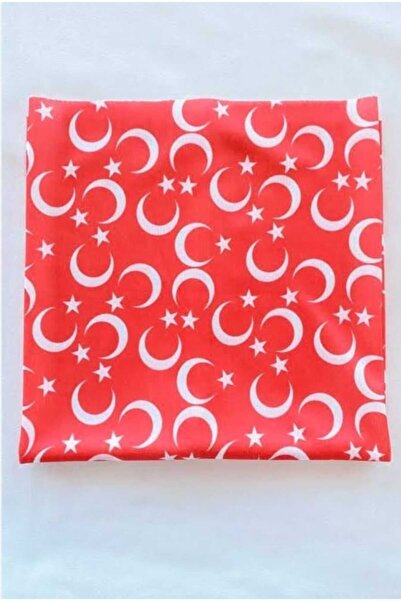 asya stil Patterned Multi-Purpose Bandana Mask Red Turkish Flag (UNİSEKS)