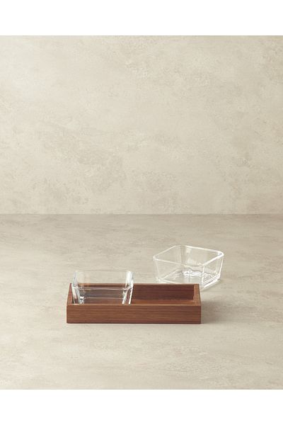 English Home Orient Acacia - 3 Piece Dark Brown Presentation Set