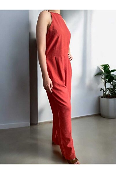 BEBE PLUS Halter Neck Jumpsuit (Tile)