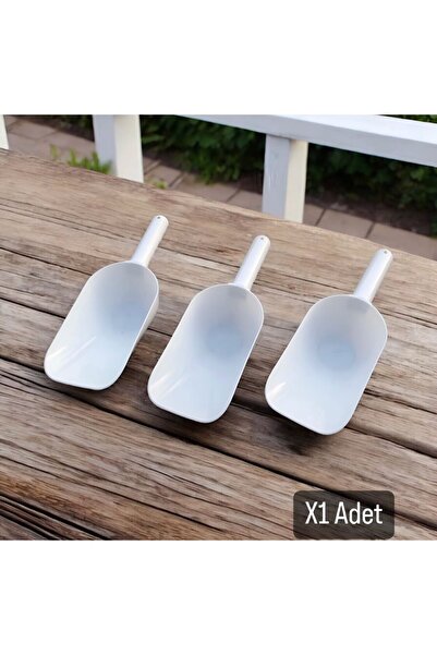 Metler مجرفة طعام - مكسرات بلاستيكية كبيرة الحجم، مجرفة كوكي، توابل القهوة، ق...