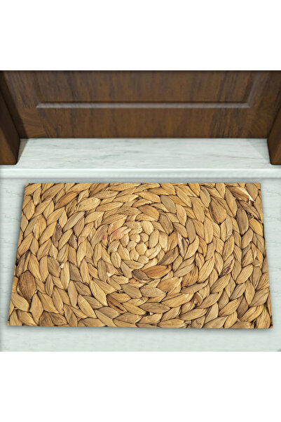 Colorix Carpet Hasır Desenli Dekoratif Kapı Önü Paspası No: 1575