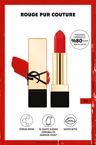 Yves Saint Laurent Rouge Pur Couture Saten Bitişli Ruj - R4 3614273945196