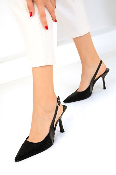 SOHO Klasické černé dámské boty na podpatku – 19355