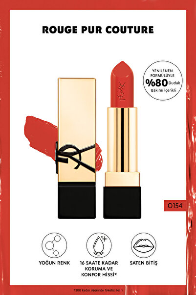 Yves Saint Laurent Rouge Pur Couture Saten Bitişli Ruj - O154 3614273945462