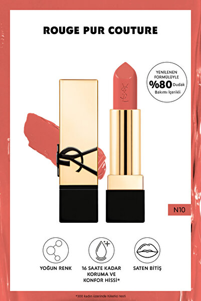 Yves Saint Laurent Rouge Pur Couture Saten Bitişli Ruj - N10 3614273945387