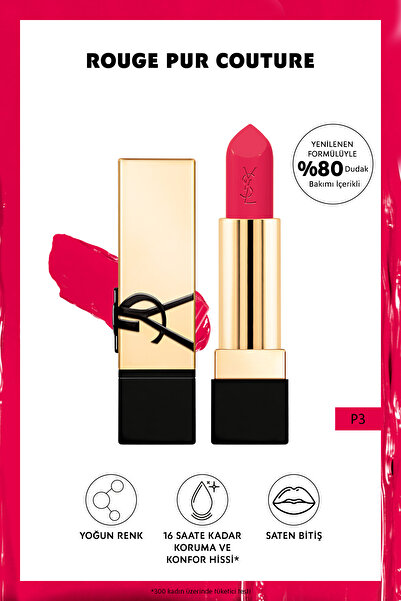 Yves Saint Laurent Rouge Pur Couture Saten Bitişli Ruj - P3 3614273945523