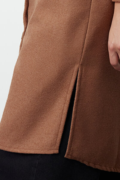 Trendyol Modest Long Winter Tile Shirt - Double Pocket TCTAW22UK0067