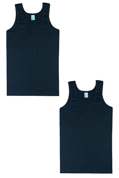 Bluence Αθλητής 2 τεμαχίων από βαμβακερό μαύρο ριμπ για αγόρι