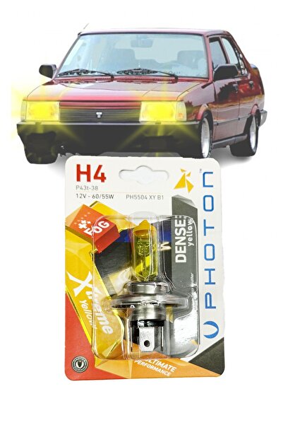 XMOD Lİmon Sarısı H4 Ampul 12 Volt 2 Adet Sağ Sol Set