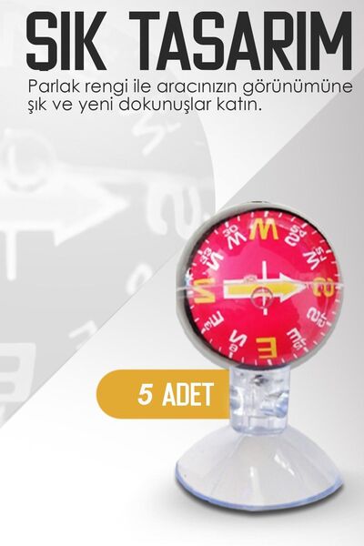 XMOD Mini Pusula Seti 5 Adet Hediyelik Tüm Araçlara Uygun