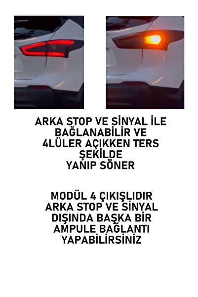 XMOD Stm Sinyal Tersleyici Modül Sinyal ve Parkların Ters Yanıp Sönmesi 4 Çıkışlı En Yeni Ürun