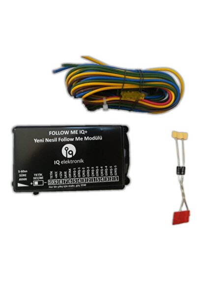 iq elektronik Follow Me Home 4 Çıkış Far Ve Sis Modülü Iq Elektronik