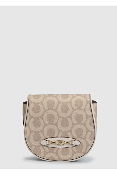 U.S. Polo Assn. حقيبة كروس نسائية باللون البيج