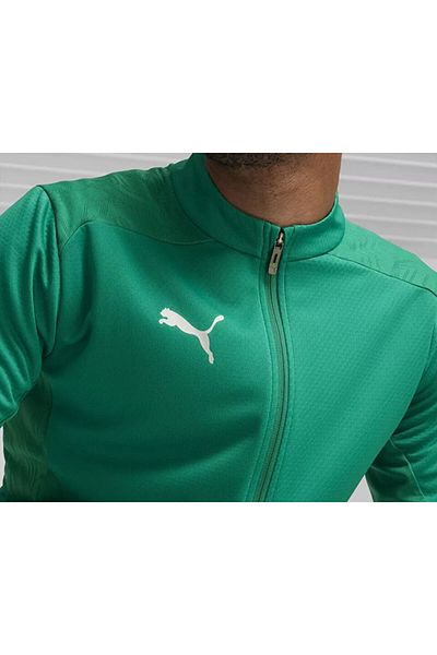 Puma Ανδρικό μπουφάν προπόνησης ποδοσφαίρου - Teamfinal Green Training Jacket 65855405