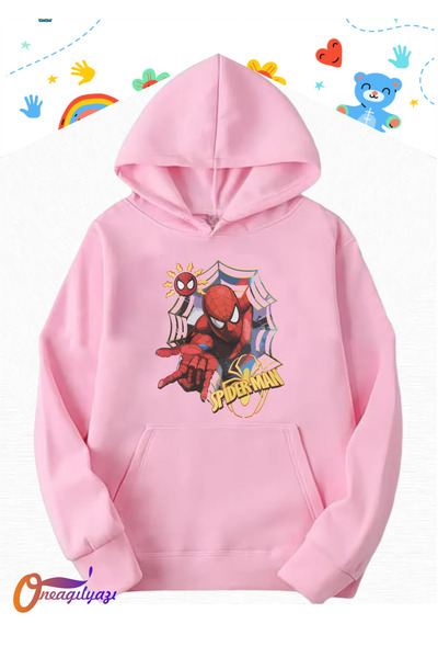 oneagılyazı ÖRÜMCEK ADAM SPIDERMAN ÇOCUK SWEATSHİRT HOODİE