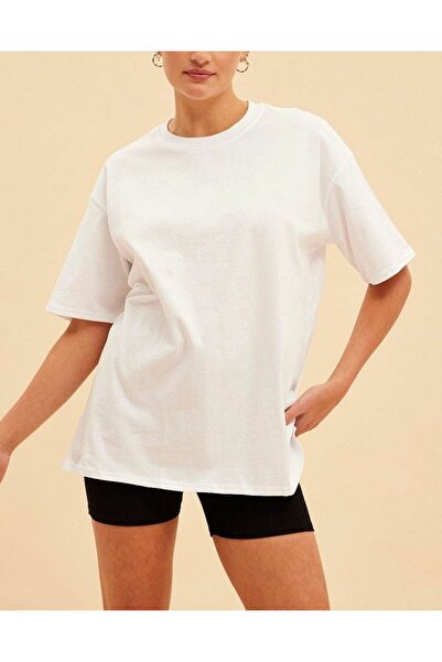 THE WHITE Oversize Λευκό Γυναικείο T-Shirt