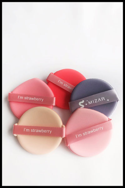 Gold Beauty 5'li Transparan Pudra Süngeri Seti Renkli