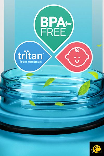Vagonlife 500ml Tritan Bpa Free Eco-friendly Children's Water Bottle and Sports Camping Water Bottle